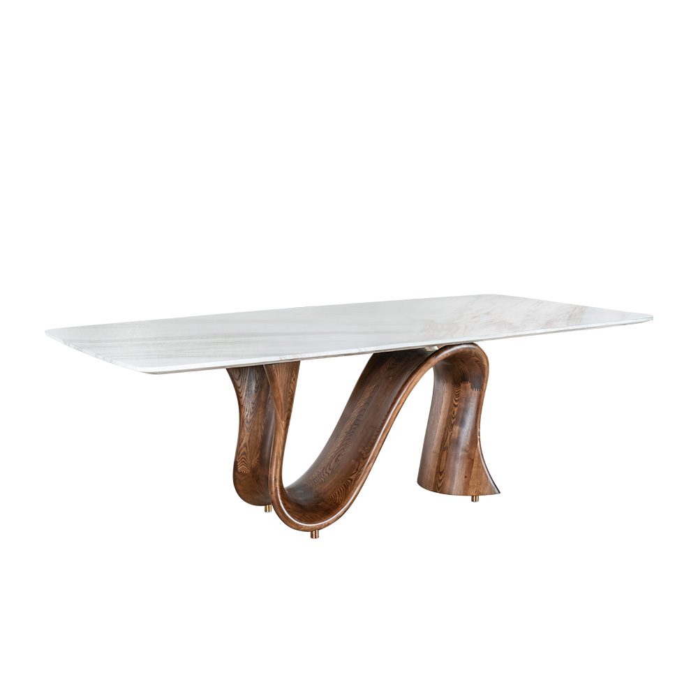 Rozel Khayu Jazz White Marble Dining Table Top