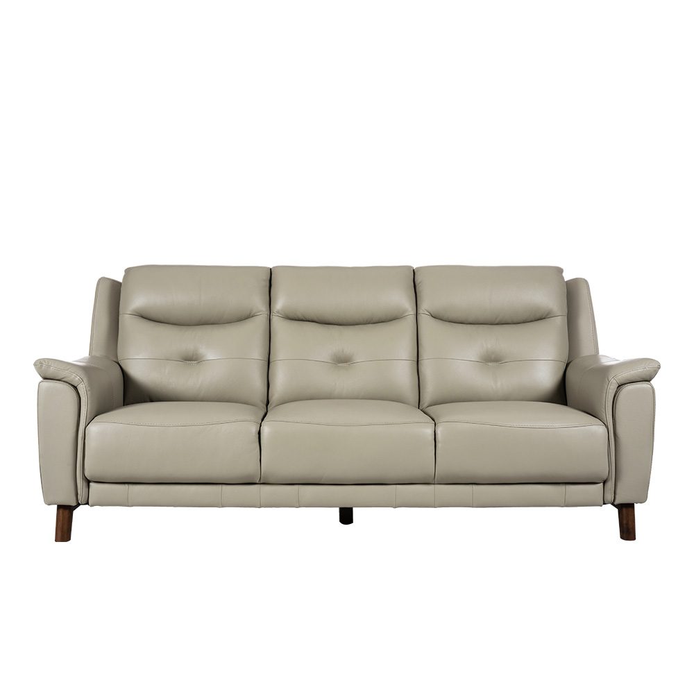 Rozel Lifestyle Latex Seat Grey Leather Sofa Living room