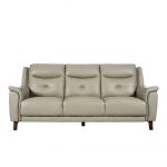 Rozel Lifestyle Latex Seat Grey Leather Sofa Living room