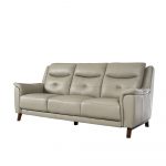 Rozel Lifestyle Latex Seat Grey Leather Sofa Living room