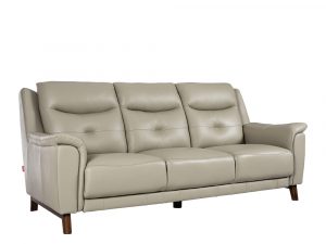 Rozel Lifestyle Latex Seat Grey Leather Sofa Living room