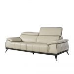 Rozel Signature Off-white Leather Sofa Living Room