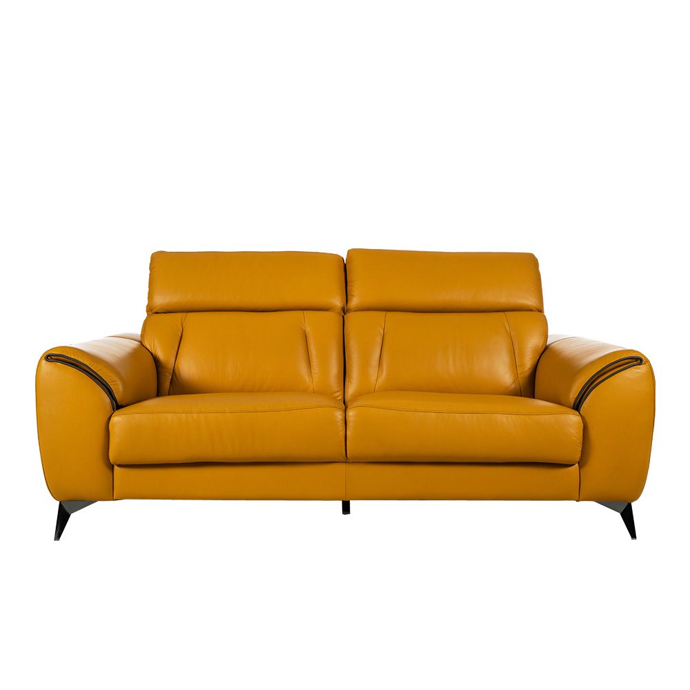 Rozel Signature Mustard Leather Sofa Living room