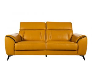 Rozel Signature Mustard Leather Sofa Living room