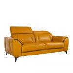 Rozel Signature Mustard Leather Sofa Living room