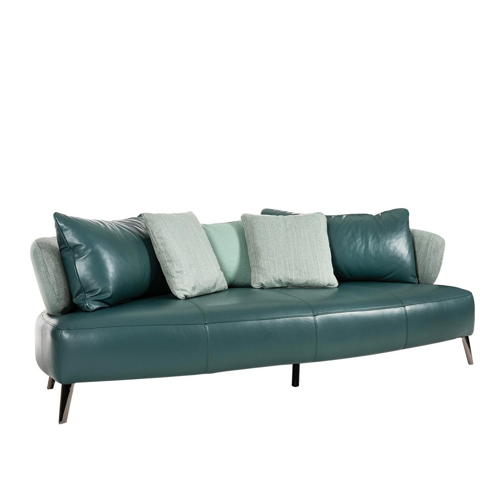 Rozel Gen-R Green Fabric Leather Sofa Living room