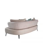 Rozel Gen-R Pastel Pink Fabric Leather Sofa Living room