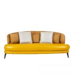 Rozel Gen-R Yellow Fabric Leather Sofa Living room