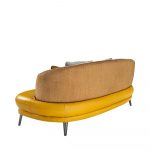 Rozel Gen-R Yellow Fabric Leather Sofa Living room