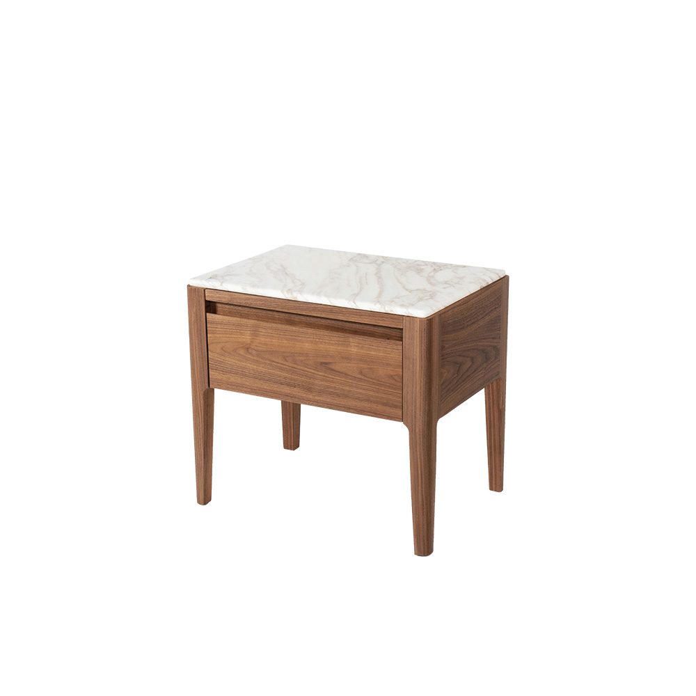 Rozel Premium Pairings White Marble Side Table Top Living Room