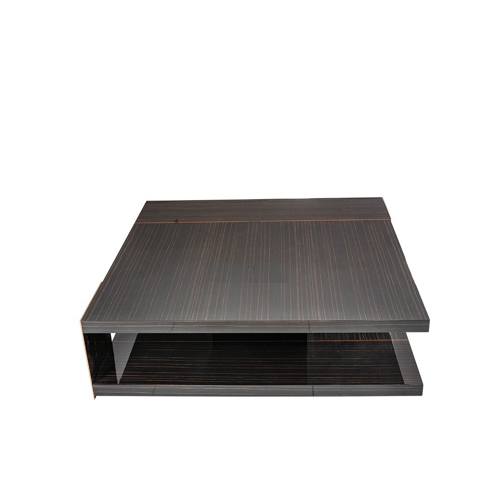 Rozel Premium Pairings Centre Lurex Ebony Brown Table Top Living Room